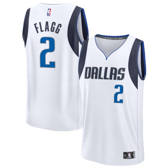 Mens Dallas Mavericks Cooper Flagg White Jersey Stitched - Picture 1 of 1
